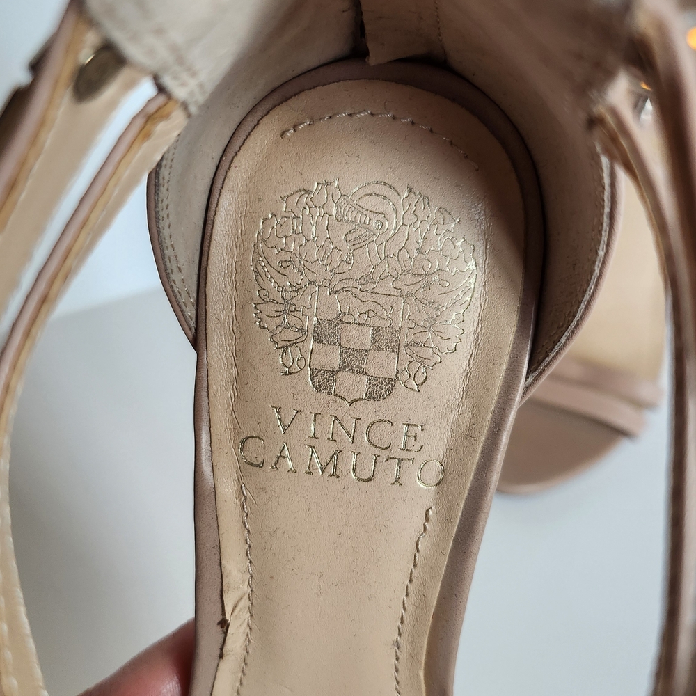 Vince Camuto Tan Strappy Heels - Picture 2 of 3